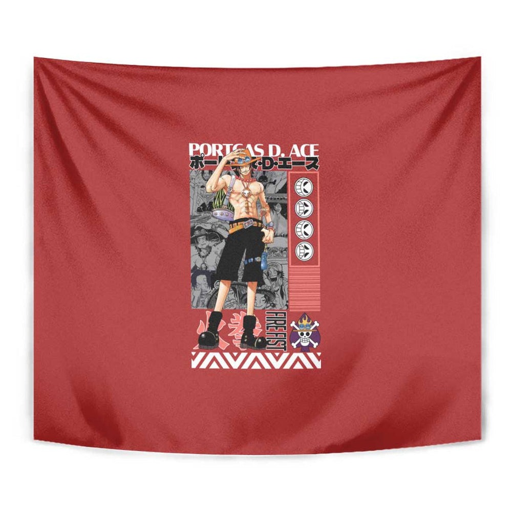 Fire Fist - Portgas D. Ace One Piece Tapestry Anime Style TS04