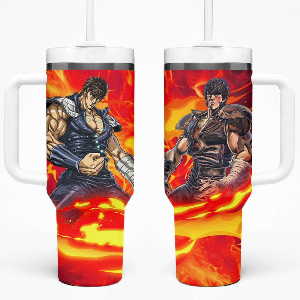 Fist of the North Tumbler With Handle Anime Style TS04 Fist of the North Tumbler With Handle Anime Style TS04