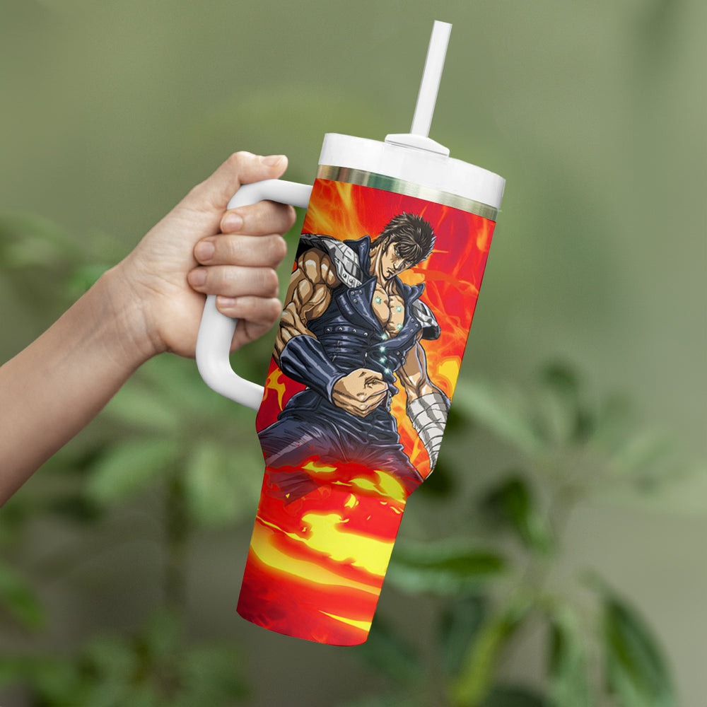 Fist of the North Tumbler With Handle Anime Style TS04 Fist of the North Tumbler With Handle Anime Style TS04
