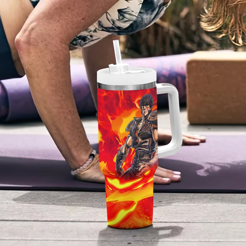 Fist of the North Tumbler With Handle Anime Style TS04 Fist of the North Tumbler With Handle Anime Style TS04
