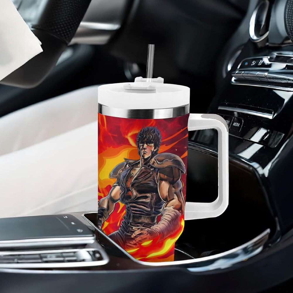 Fist of the North Tumbler With Handle Anime Style TS04 Fist of the North Tumbler With Handle Anime Style TS04