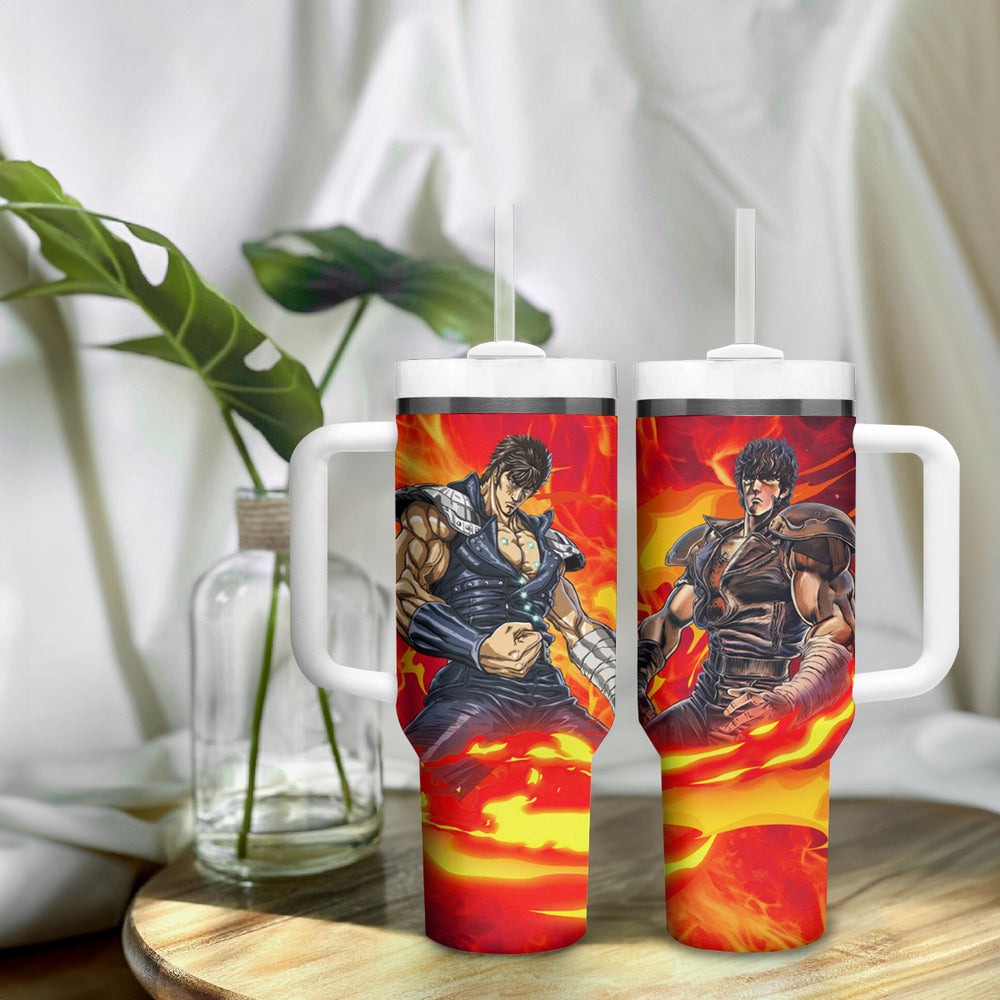 Fist of the North Tumbler With Handle Anime Style TS04 Fist of the North Tumbler With Handle Anime Style TS04