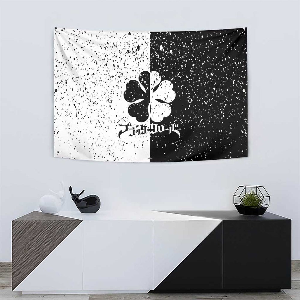 Five Leaf Clover Black Clover Tumbler With Handle Anime Grunge Style TS04 Five Leaf Clover Black Clover Tumbler With Handle Anime Grunge Style TS04