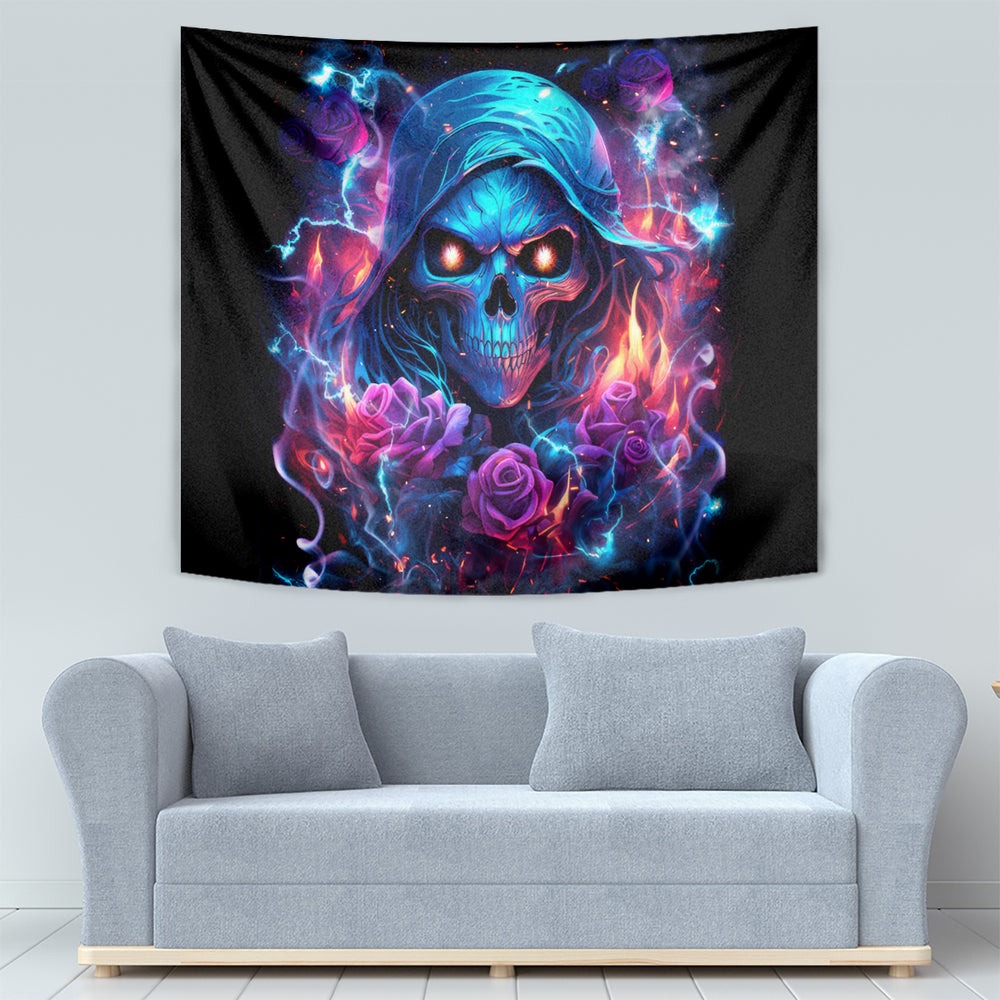 Flame Skull Tapestry When I Was Born The Devil Said Ohh Shit Competition DT01 Flame Skull Tapestry When I Was Born The Devil Said Ohh Shit Competition DT01