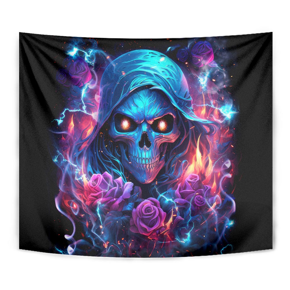 Flame Skull Tapestry When I Was Born The Devil Said Ohh Shit Competition DT01 Flame Skull Tapestry When I Was Born The Devil Said Ohh Shit Competition DT01