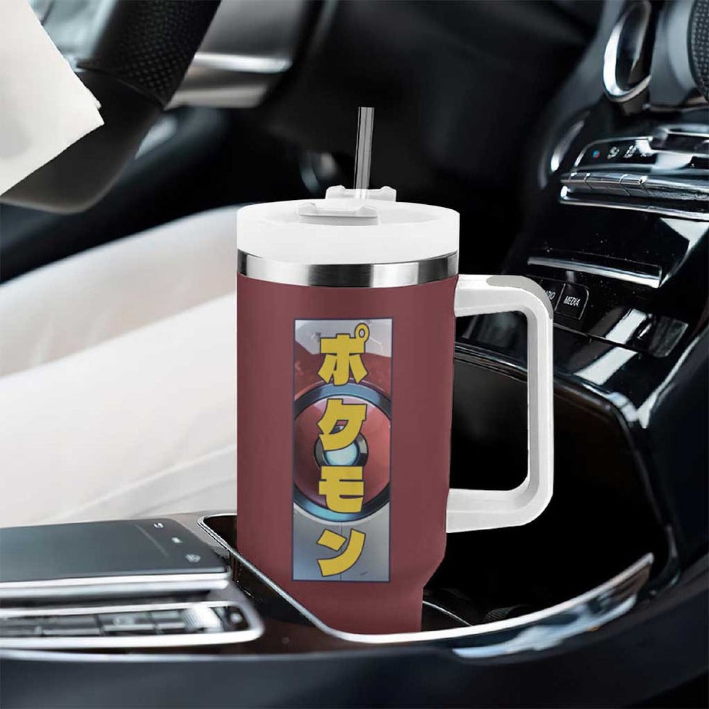 Flareon Poke Tumbler With Handle Anime Style TS04 Flareon Poke Tumbler With Handle Anime Style TS04