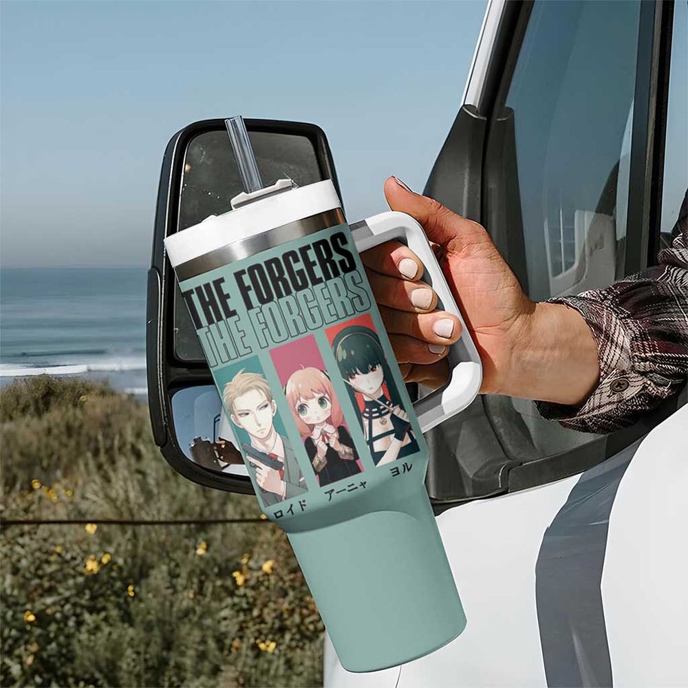 Forgers Spy x Family Tumbler With Handle Anime Style TS04 Forgers Spy x Family Tumbler With Handle Anime Style TS04