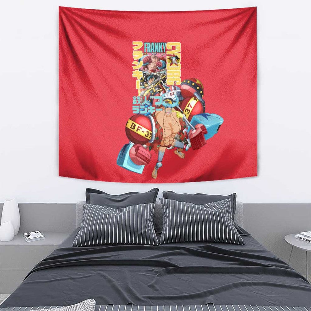 Franky V2 One Piece Tapestry Anime Style TS04 Franky V2 One Piece Tapestry Anime Style TS04