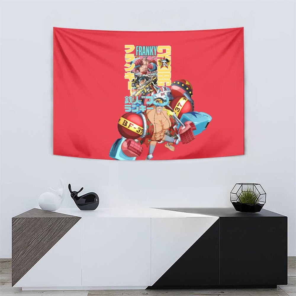 Franky V2 One Piece Tapestry Anime Style TS04 Franky V2 One Piece Tapestry Anime Style TS04