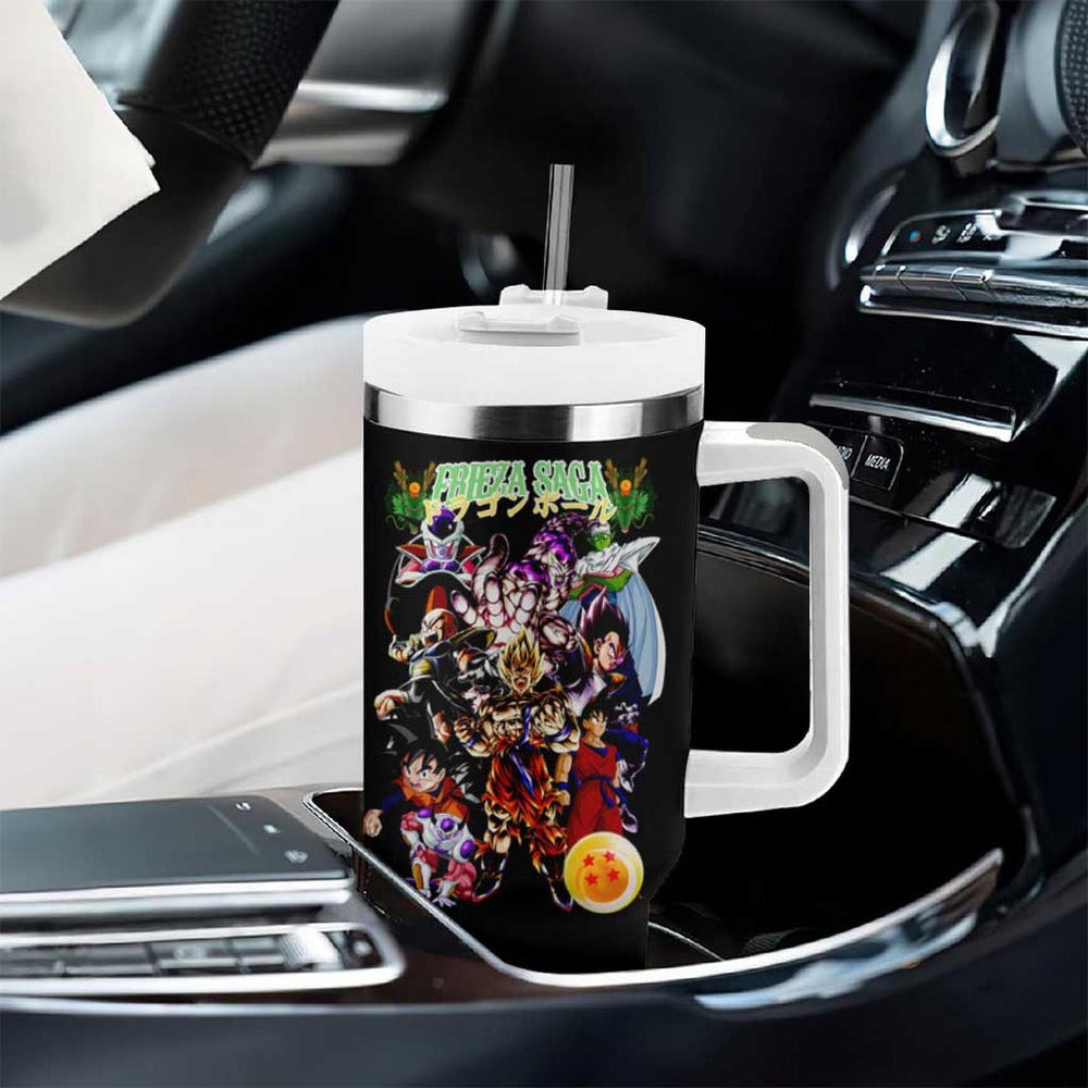 Frieza Saga Dragon Ball Z Tumbler With Handle Anime Style TS04 Frieza Saga Dragon Ball Z Tumbler With Handle Anime Style TS04