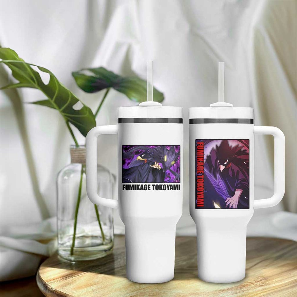 Fumikage Tokoyami - My Hero Academia Tumbler With Handle Anime Style TS04 Fumikage Tokoyami - My Hero Academia Tumbler With Handle Anime Style TS04