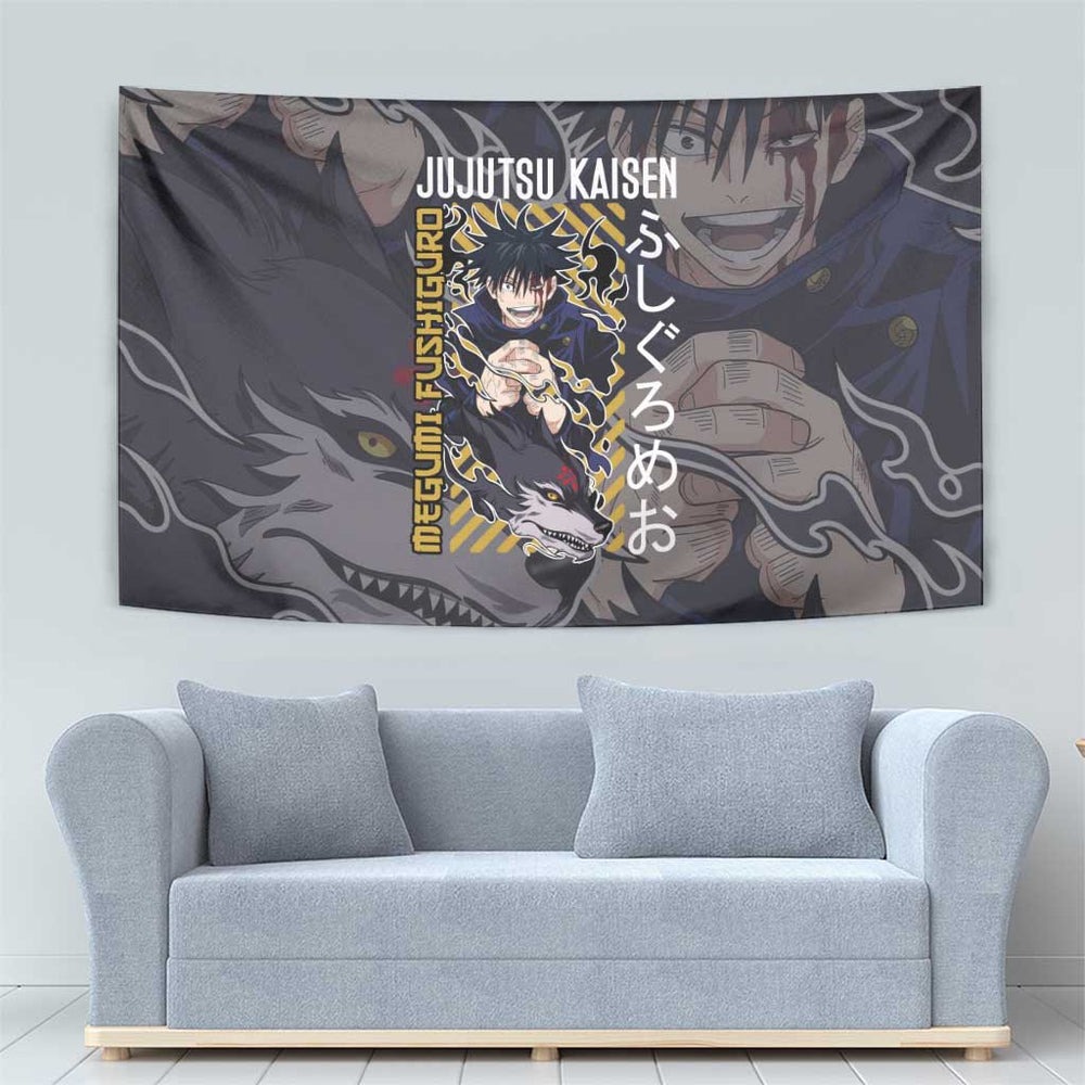 Fushiguro Megumi Jujutsu Kaisen Tumbler With Handle Anime Style TS04 Fushiguro Megumi Jujutsu Kaisen Tumbler With Handle Anime Style TS04
