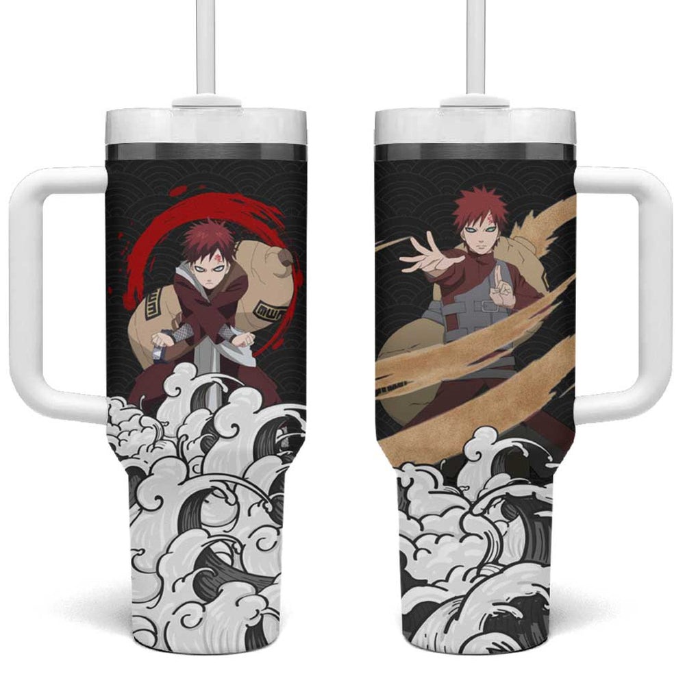 Gaara Japanese Kanagawa - Naruto Tumbler With Handle Anime Japan Style TS04 Gaara Japanese Kanagawa - Naruto Tumbler With Handle Anime Japan Style TS04