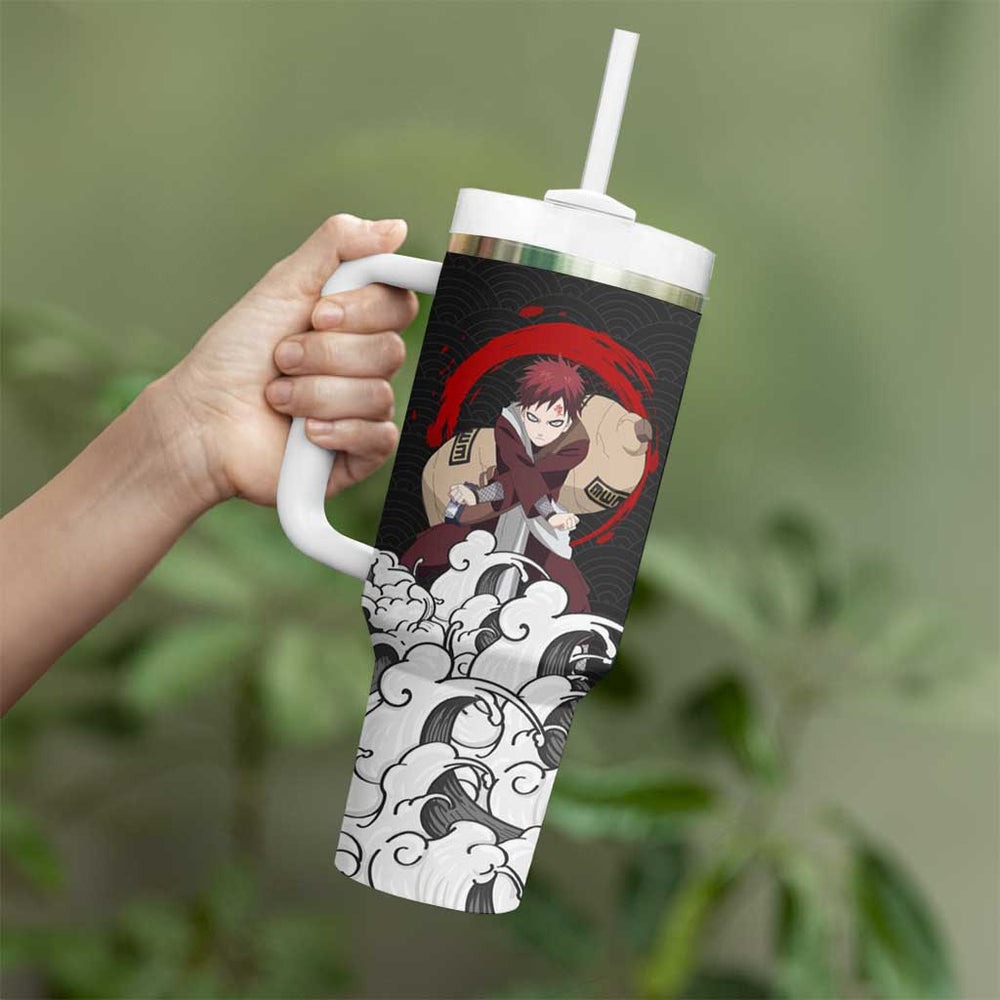 Gaara Japanese Kanagawa - Naruto Tumbler With Handle Anime Japan Style TS04 Gaara Japanese Kanagawa - Naruto Tumbler With Handle Anime Japan Style TS04