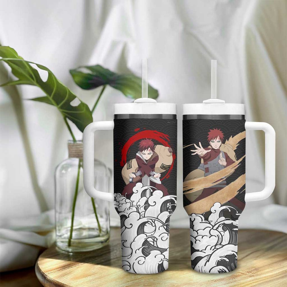 Gaara Japanese Kanagawa - Naruto Tumbler With Handle Anime Japan Style TS04 Gaara Japanese Kanagawa - Naruto Tumbler With Handle Anime Japan Style TS04