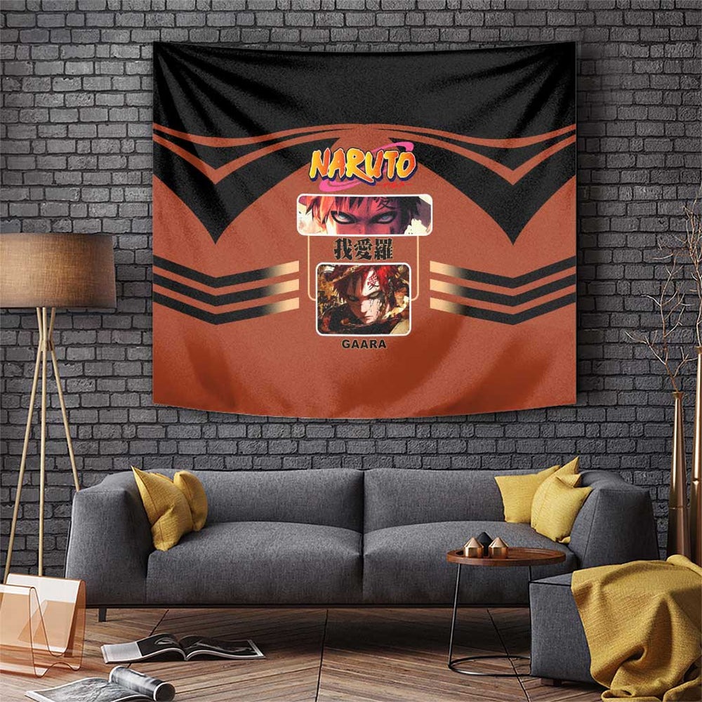 Gaara Naruto Tapestry with Sand Manipulation and Desert Ninja Design TS04 Gaara Naruto Tapestry with Sand Manipulation and Desert Ninja Design TS04
