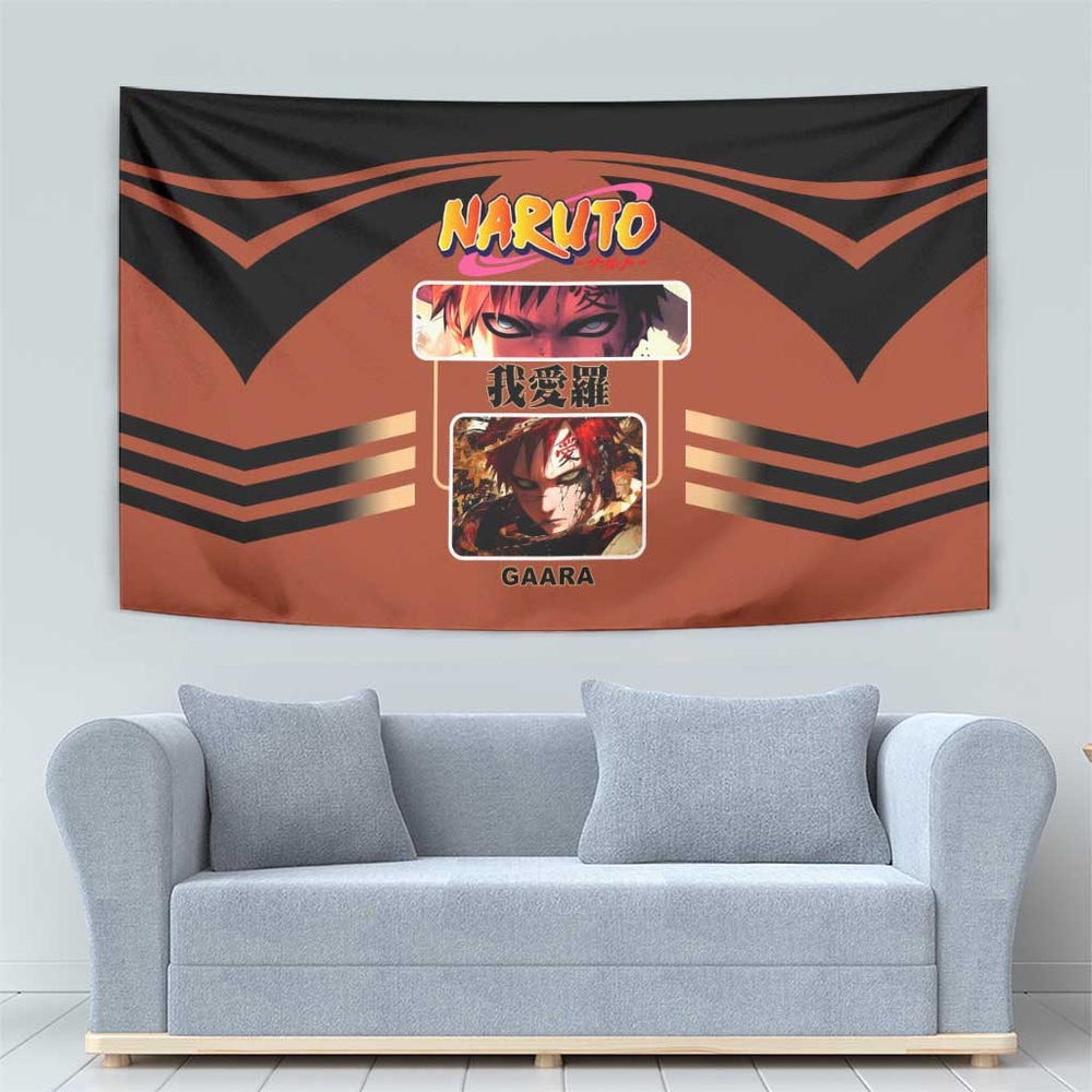 Gaara Naruto Tapestry with Sand Manipulation and Desert Ninja Design TS04 Gaara Naruto Tapestry with Sand Manipulation and Desert Ninja Design TS04