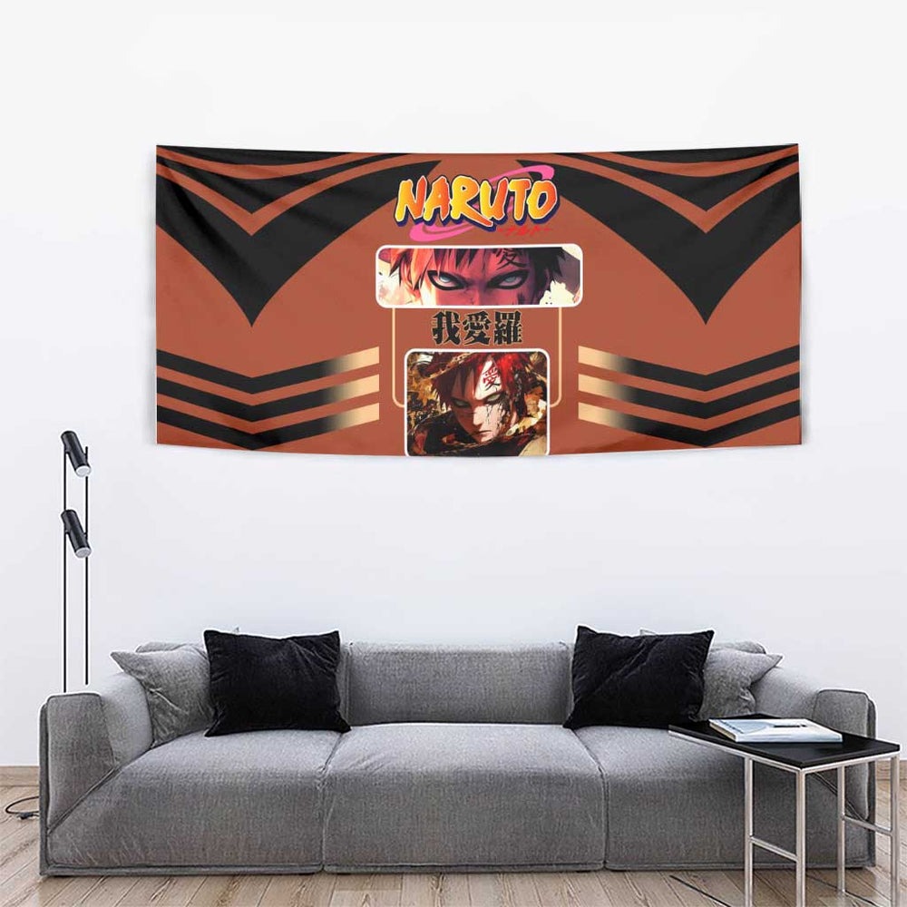Gaara Naruto Tapestry with Sand Manipulation and Desert Ninja Design TS04 Gaara Naruto Tapestry with Sand Manipulation and Desert Ninja Design TS04