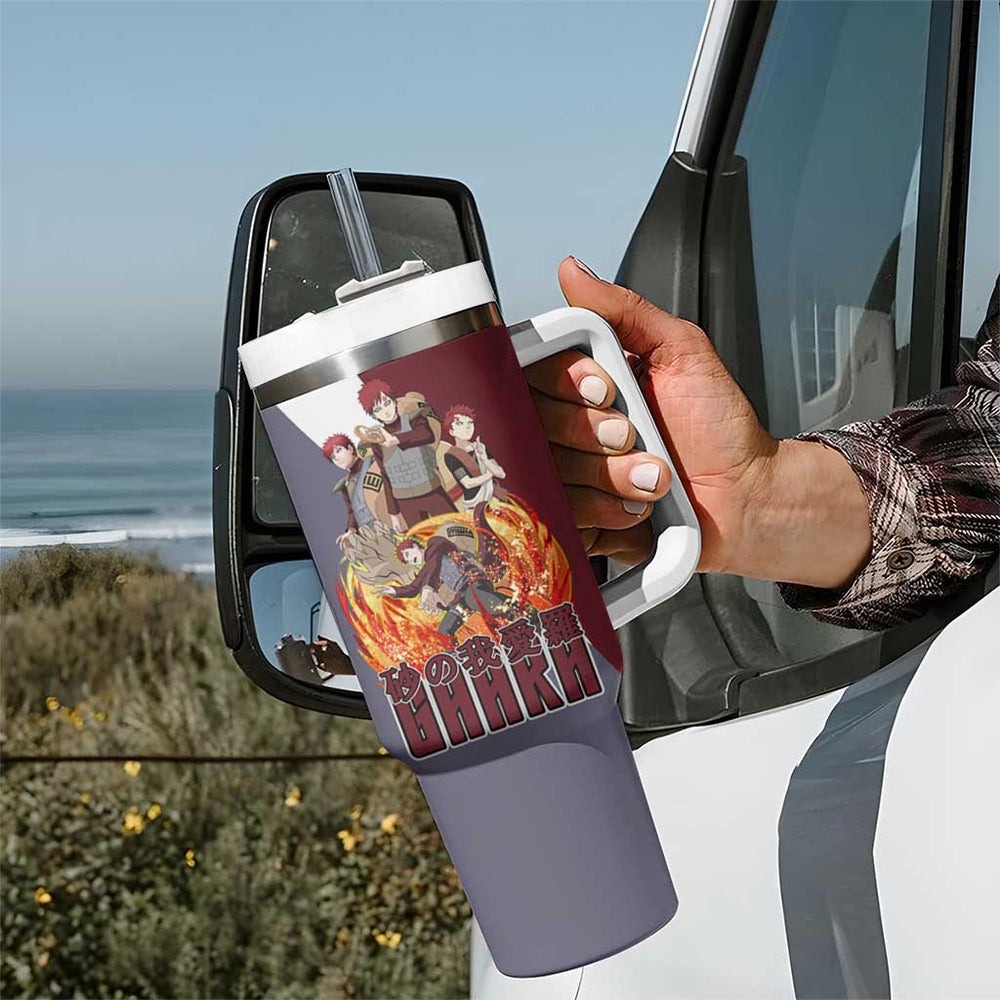Gaara Naruto Tumbler With Handle Japan Style Anime TS04 Gaara Naruto Tumbler With Handle Japan Style Anime TS04