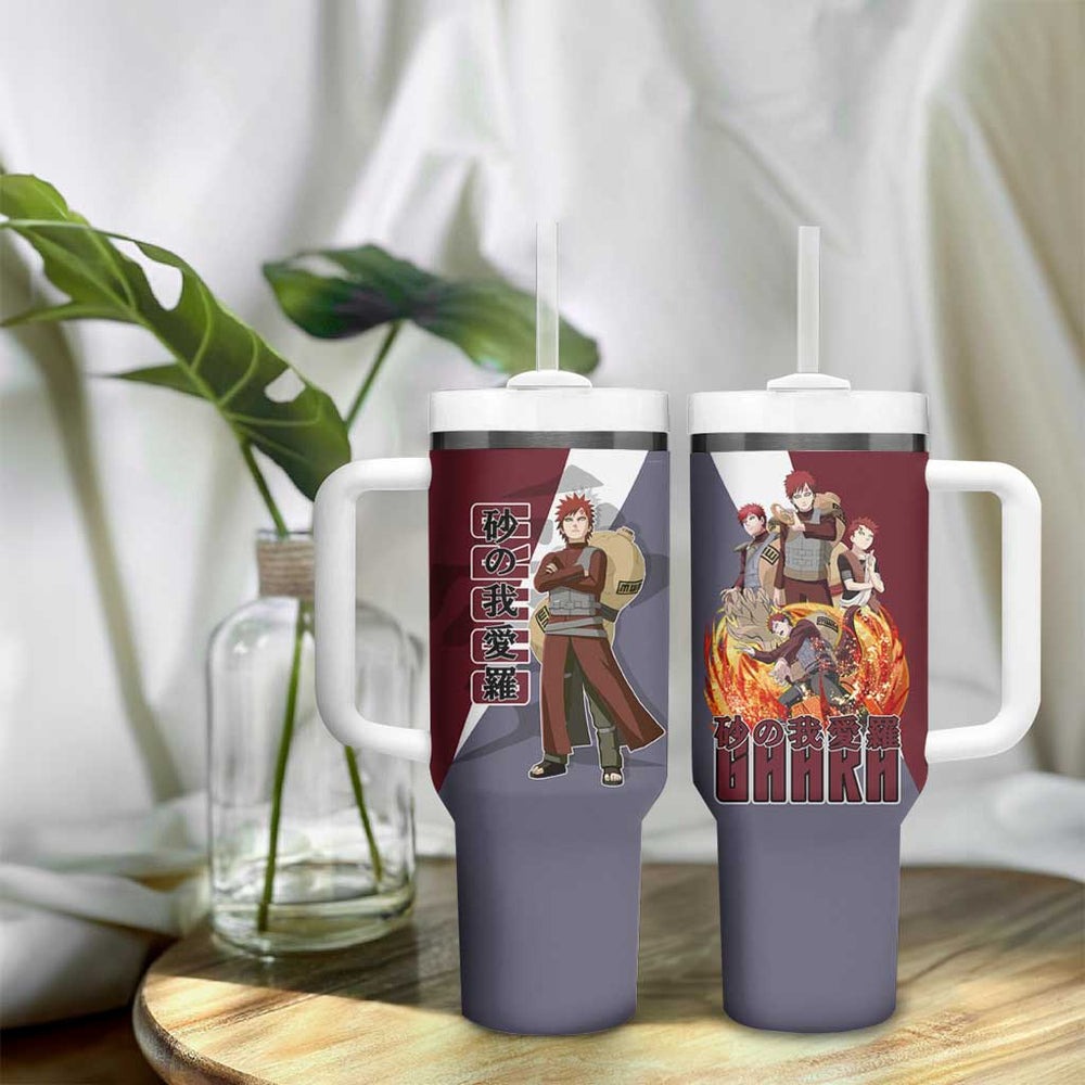 Gaara Naruto Tumbler With Handle Japan Style Anime TS04 Gaara Naruto Tumbler With Handle Japan Style Anime TS04