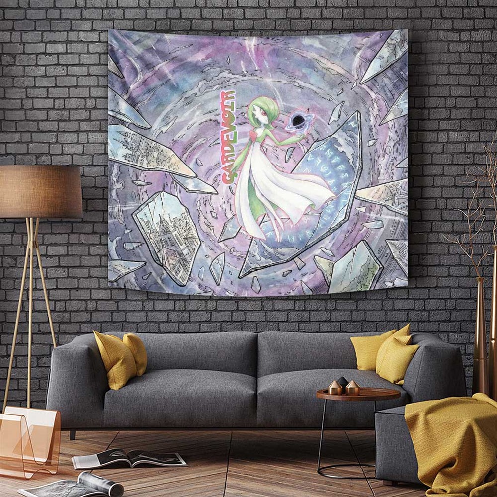 Gardevoir Tapestry Shattered Crystal Galaxy Art TS04 Gardevoir Tapestry Shattered Crystal Galaxy Art TS04