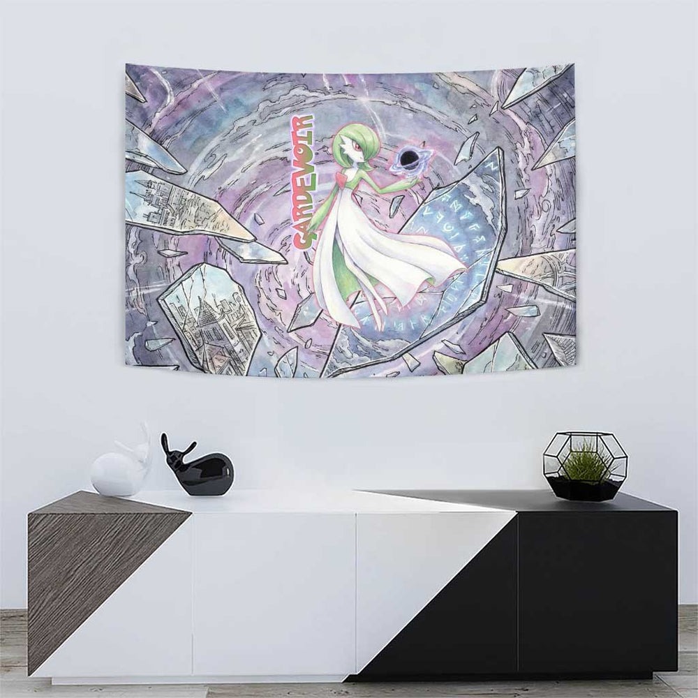 Gardevoir Tapestry Shattered Crystal Galaxy Art TS04 Gardevoir Tapestry Shattered Crystal Galaxy Art TS04