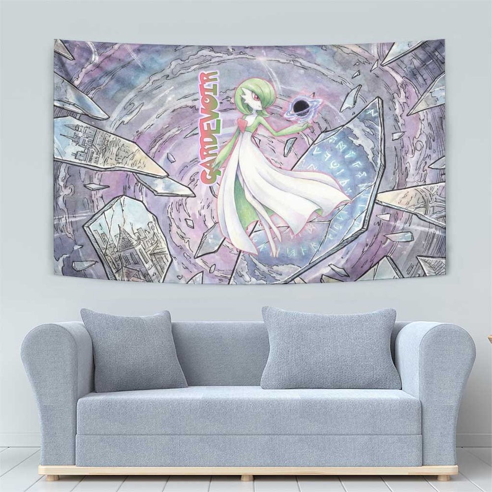 Gardevoir Tapestry Shattered Crystal Galaxy Art TS04 Gardevoir Tapestry Shattered Crystal Galaxy Art TS04