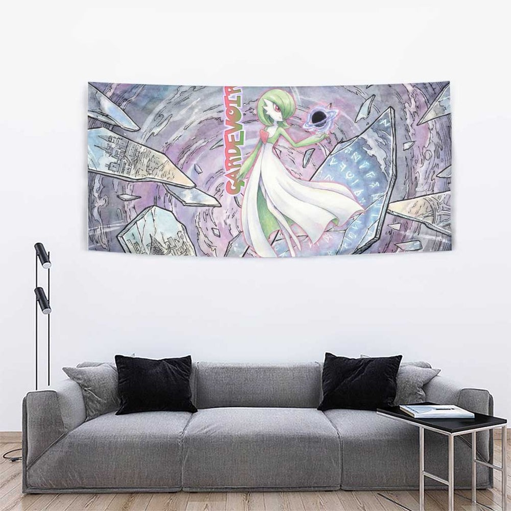 Gardevoir Tapestry Shattered Crystal Galaxy Art TS04 Gardevoir Tapestry Shattered Crystal Galaxy Art TS04