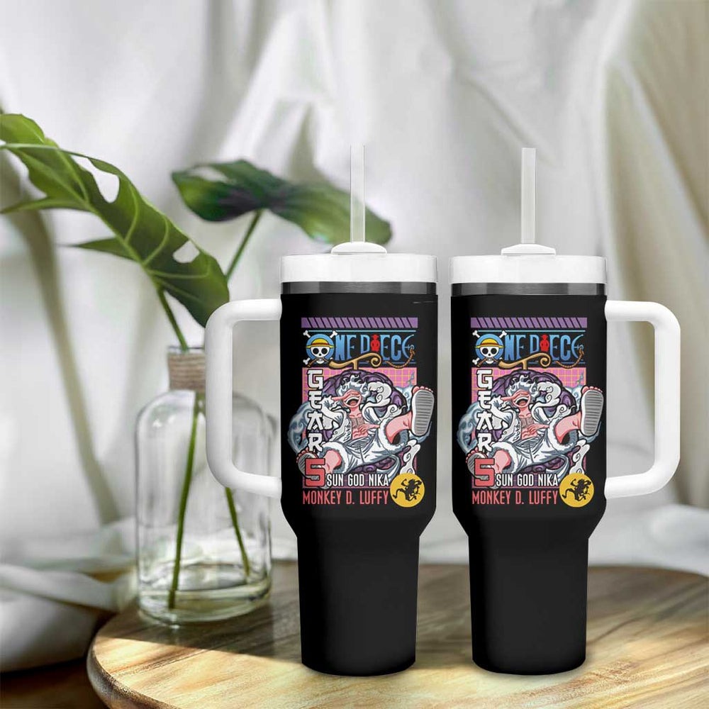 Gear 5th Luffy V3 One Piece Tumbler With Handle Anime Style TS04