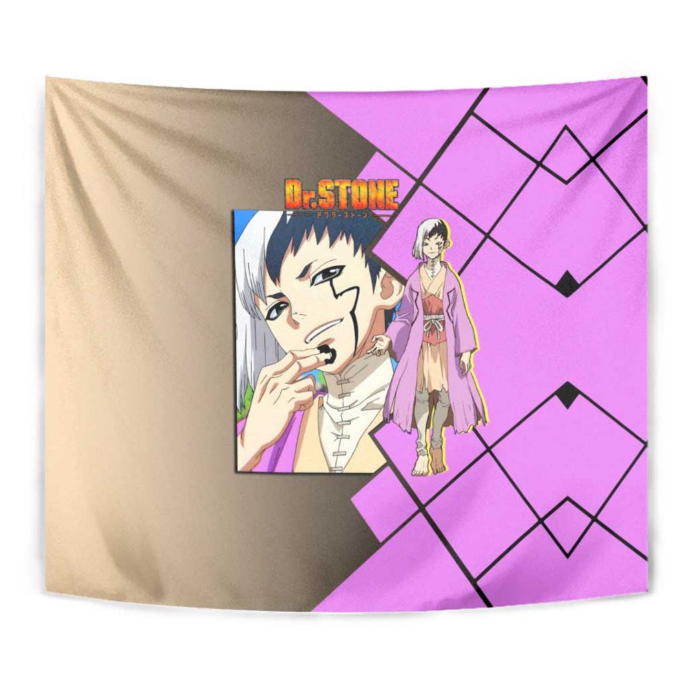 Gen Asagiri Dr. Stone Tapestry with Mind Reading Pose and Clever Strategy Design TS04 Gen Asagiri Dr. Stone Tapestry with Mind Reading Pose and Clever Strategy Design TS04