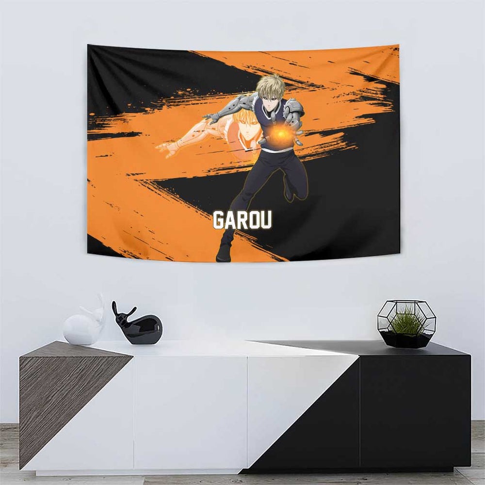 Genos One Punch Man Anime Orange and Black Theme Tumbler With Handle with Cyborg Arm Blast and Intense Action Pose TS04 Genos One Punch Man Anime Orange and Black Theme Tumbler With Handle with Cyborg Arm Blast and Intense Action Pose TS04