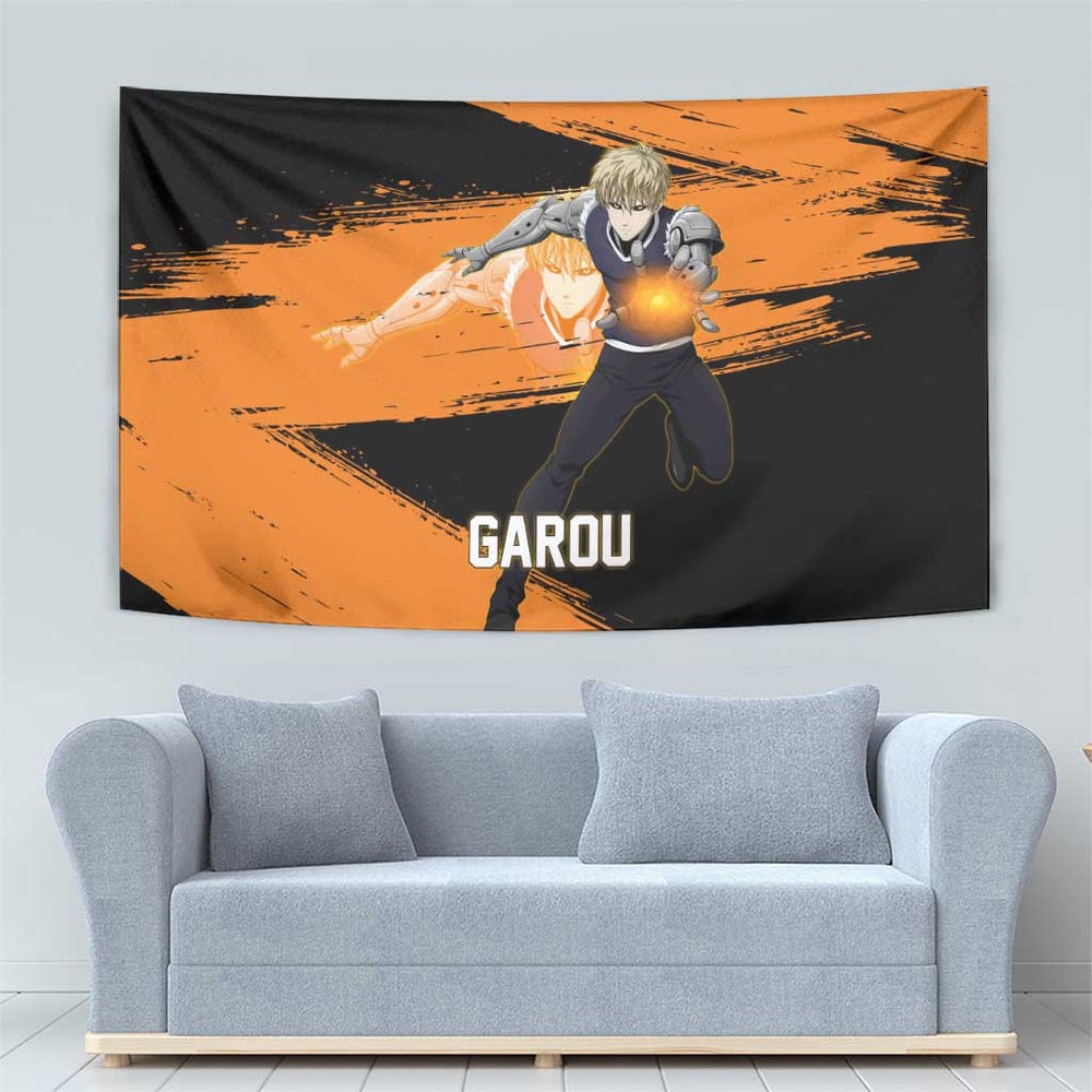 Genos One Punch Man Anime Orange and Black Theme Tumbler With Handle with Cyborg Arm Blast and Intense Action Pose TS04 Genos One Punch Man Anime Orange and Black Theme Tumbler With Handle with Cyborg Arm Blast and Intense Action Pose TS04