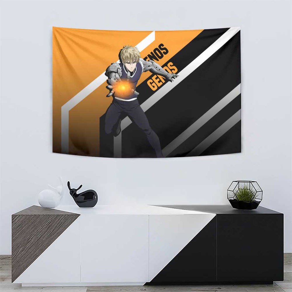 Genos - One Punch Man Tapestry Anime Mix Manga Style TS04 Genos - One Punch Man Tapestry Anime Mix Manga Style TS04