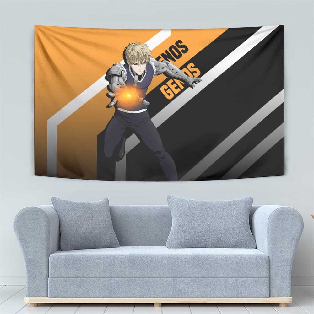 Genos - One Punch Man Tapestry Anime Mix Manga Style TS04 Genos - One Punch Man Tapestry Anime Mix Manga Style TS04
