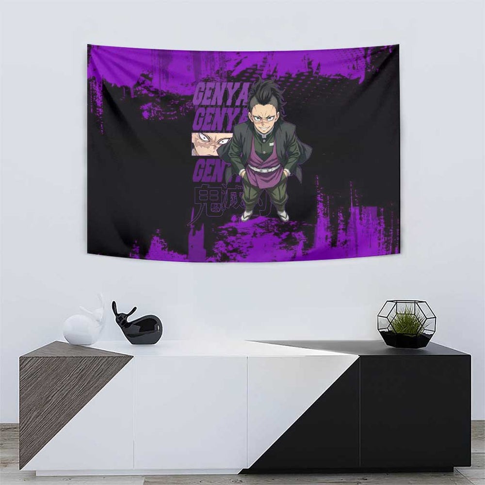 Genya Shinazugawa Demon Slayer Manga Panel Black and White Theme Tumbler With Handle with Purple Accents and Gun Action Pose TS04 Genya Shinazugawa Demon Slayer Manga Panel Black and White Theme Tumbler With Handle with Purple Accents and Gun Action Pose TS04