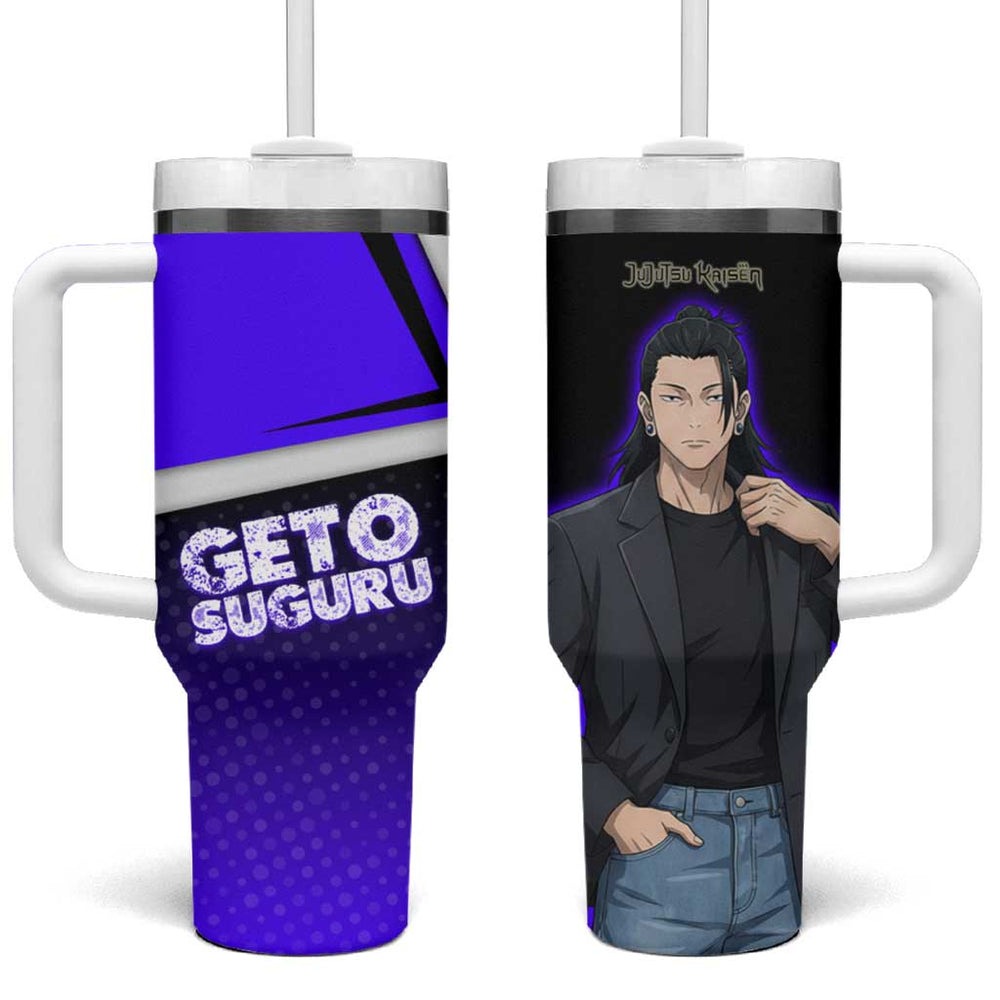 Geto Suguru Tumbler With Handle Jujutsu Kaisen Casual Suit Look TS04 Geto Suguru Tumbler With Handle Jujutsu Kaisen Casual Suit Look TS04
