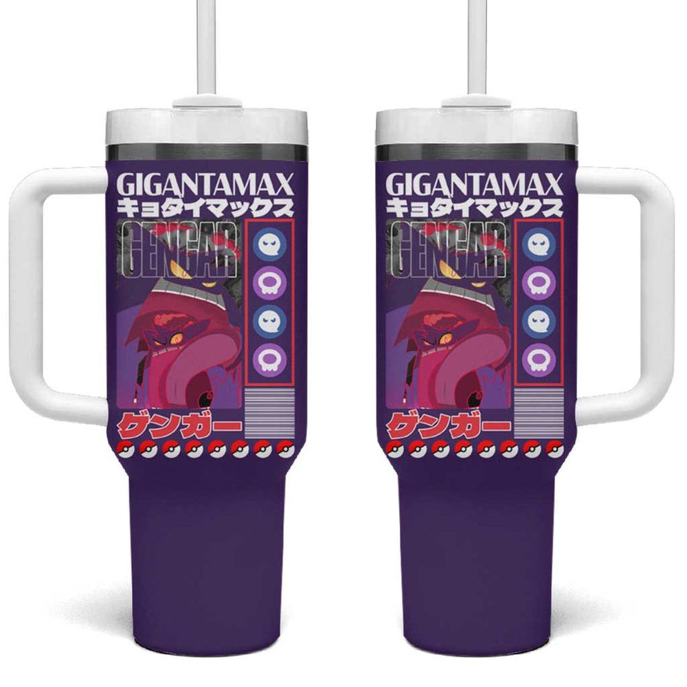 Gigantamax Gengar Poke Tumbler With Handle Anime Style TS04 Gigantamax Gengar Poke Tumbler With Handle Anime Style TS04