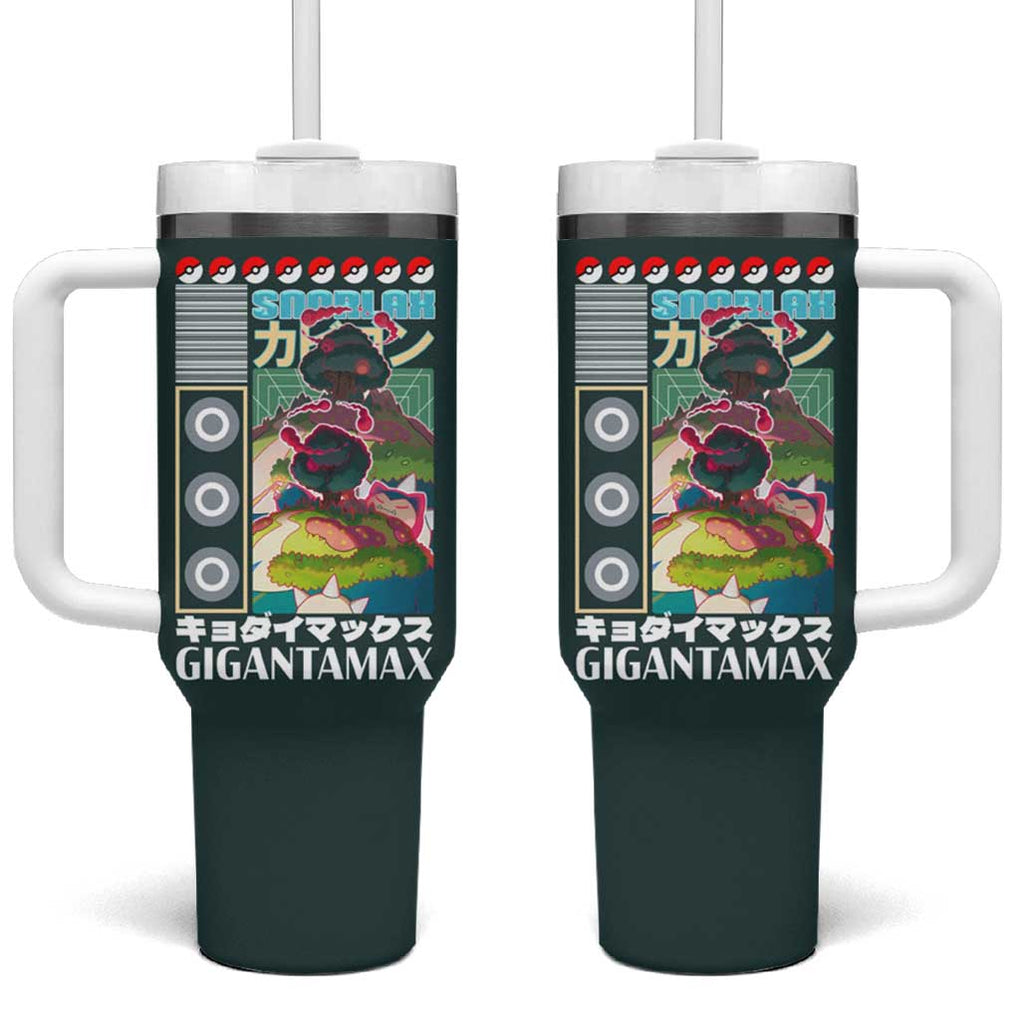 Gigantamax Snorlax Poke Tumbler With Handle Japan Anime Style TS04