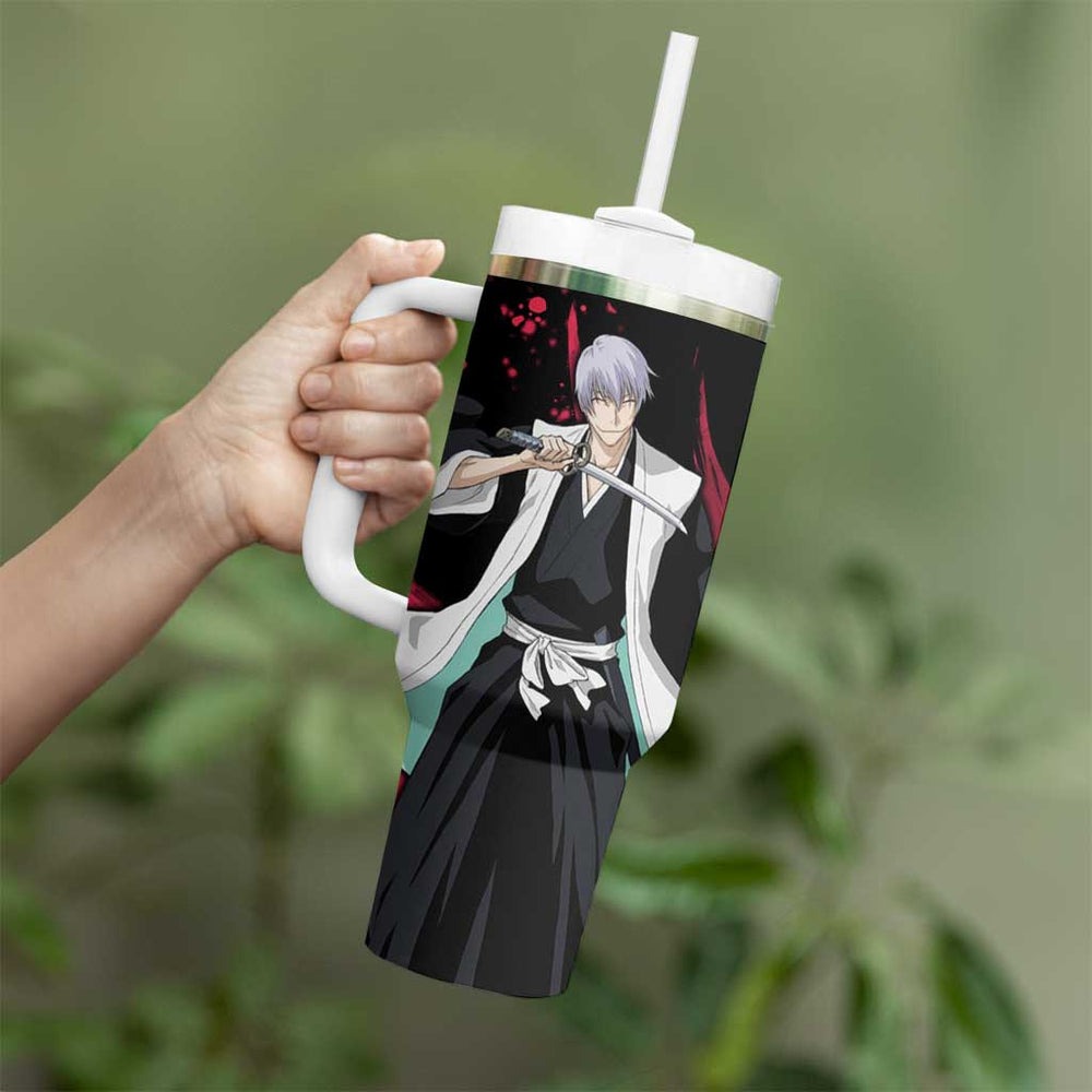 Gin Ichimaru - Bleach Tumbler With Handle Anime Style TS04 Gin Ichimaru - Bleach Tumbler With Handle Anime Style TS04
