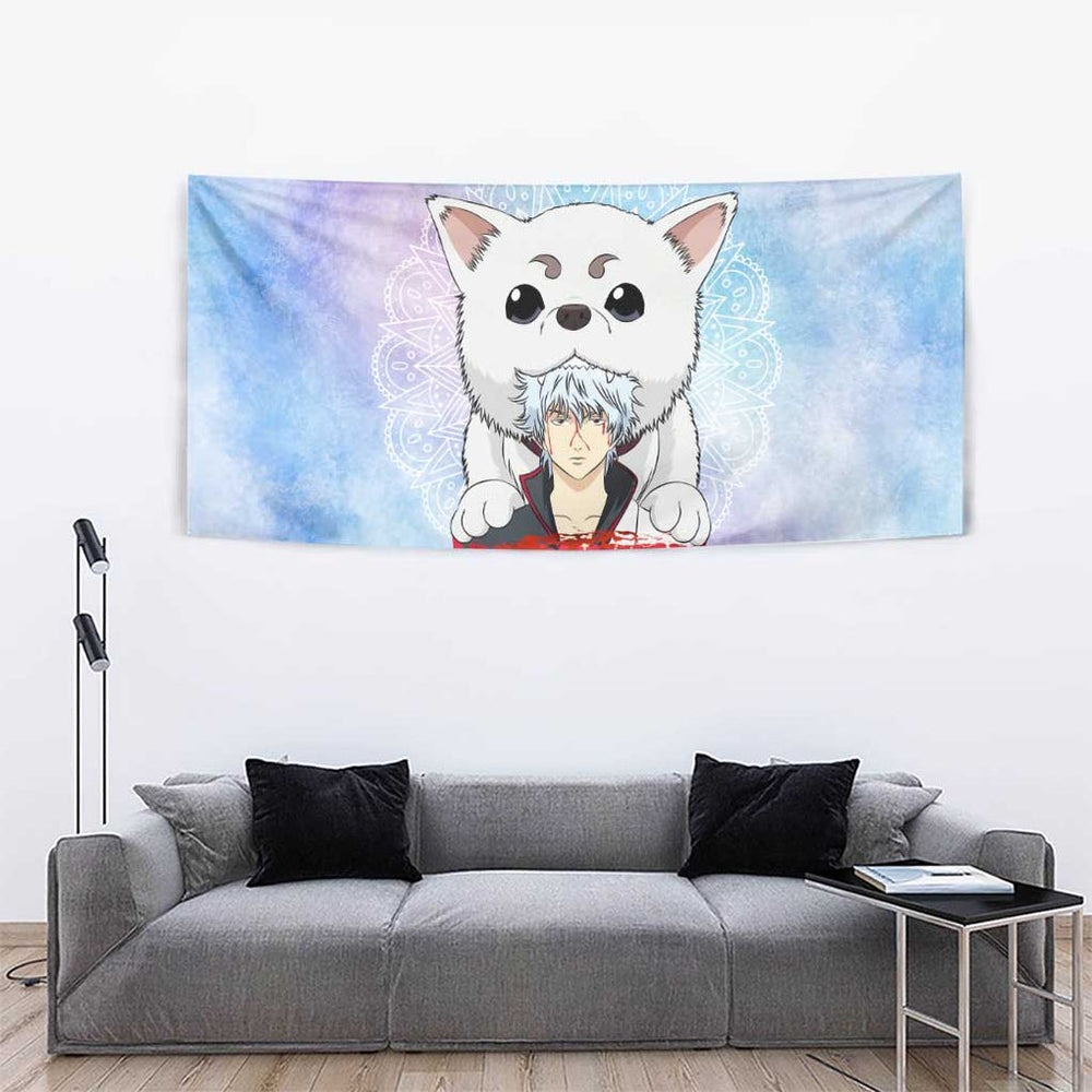 Gintoki and Sadaharu Gintama Tumbler With Handle Mable Style TS04 Gintoki and Sadaharu Gintama Tumbler With Handle Mable Style TS04