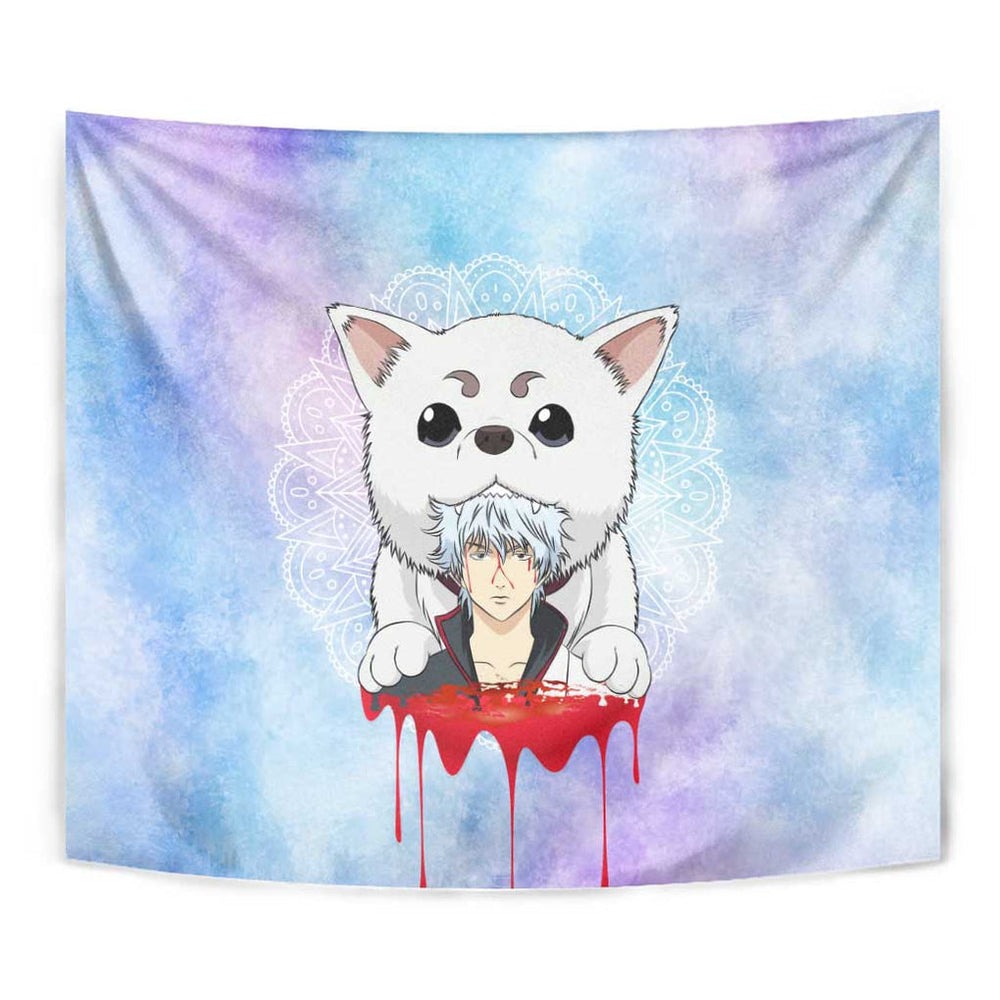 Gintoki and Sadaharu Gintama Tumbler With Handle Mable Style TS04 Gintoki and Sadaharu Gintama Tumbler With Handle Mable Style TS04