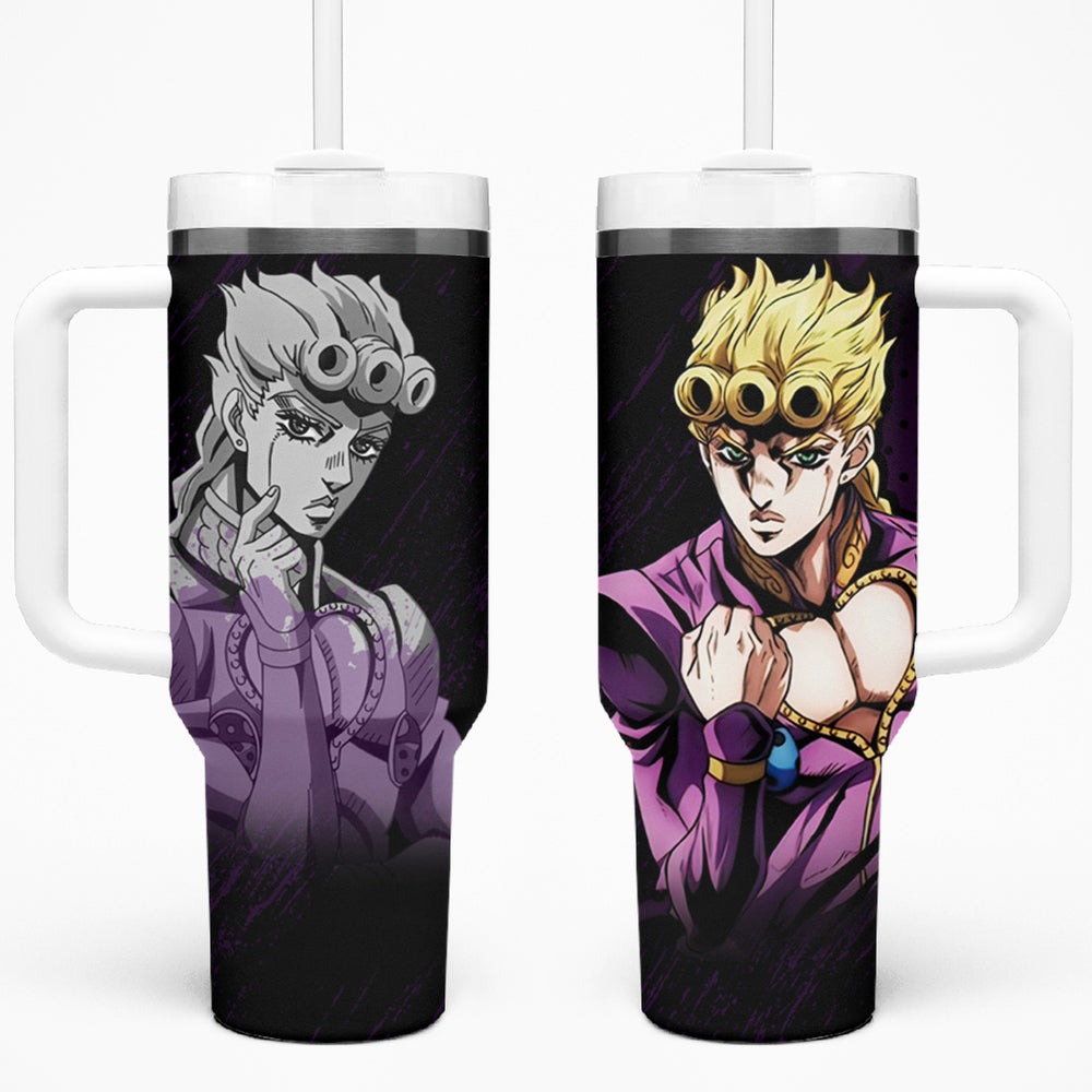 Giorno Giovanna Tumbler With Handle JJBAs TS04 Giorno Giovanna Tumbler With Handle JJBAs TS04