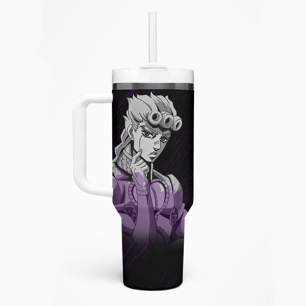Giorno Giovanna Tumbler With Handle JJBAs TS04 Giorno Giovanna Tumbler With Handle JJBAs TS04