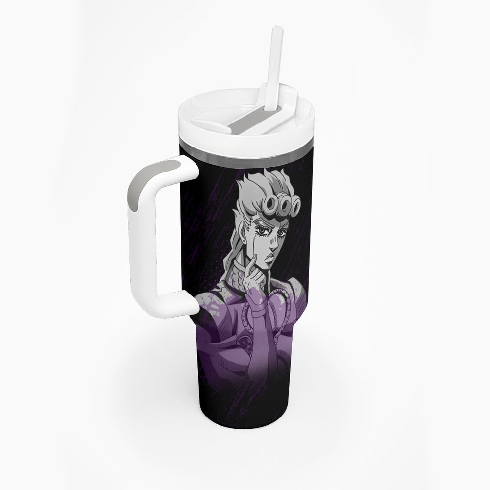 Giorno Giovanna Tumbler With Handle JJBAs TS04 Giorno Giovanna Tumbler With Handle JJBAs TS04