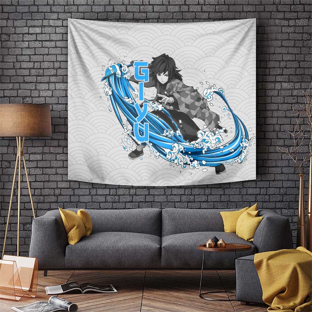 Giyu - Demon Slayer Tapestry Anime Japan Style TS04 Giyu - Demon Slayer Tapestry Anime Japan Style TS04