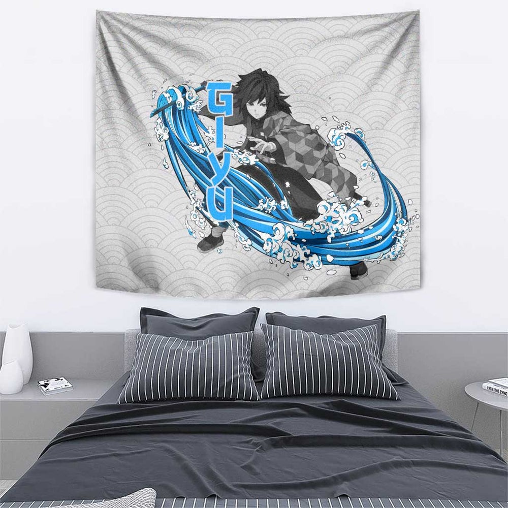 Giyu - Demon Slayer Tapestry Anime Japan Style TS04 Giyu - Demon Slayer Tapestry Anime Japan Style TS04