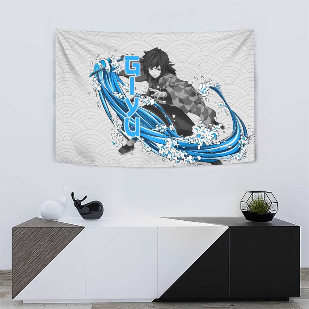 Giyu - Demon Slayer Tapestry Anime Japan Style TS04 Giyu - Demon Slayer Tapestry Anime Japan Style TS04