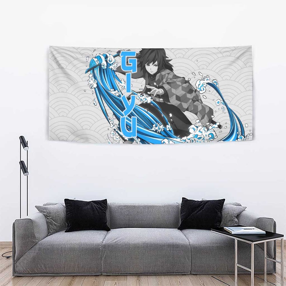 Giyu - Demon Slayer Tapestry Anime Japan Style TS04 Giyu - Demon Slayer Tapestry Anime Japan Style TS04