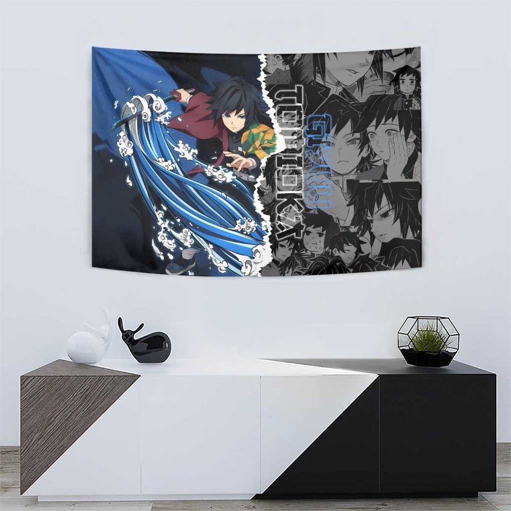 Giyu Tomioka - Demon Slayer Tumbler With Handle Anime Japan Style TS04 Giyu Tomioka - Demon Slayer Tumbler With Handle Anime Japan Style TS04
