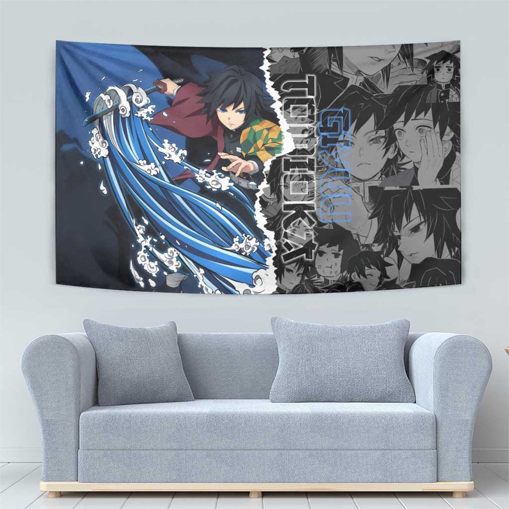 Giyu Tomioka - Demon Slayer Tumbler With Handle Anime Japan Style TS04 Giyu Tomioka - Demon Slayer Tumbler With Handle Anime Japan Style TS04